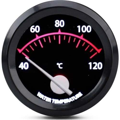 2Inch 52Mm Car Boat Water Temperature Gauge Meter 40-120℃ Water Temp Meter Indicator 12V for Car Auto Motorcycles