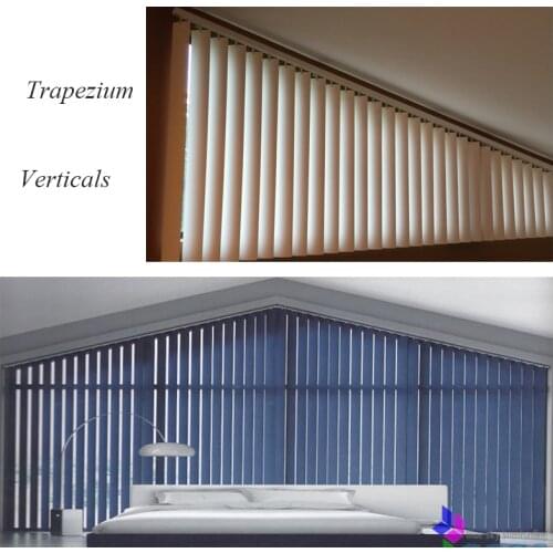 Qualified 89mm fabric vanes Vertical blinds for customized size