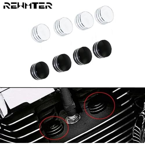 Spark Cap Plug Screw Engine Head Bolt Cover For Harley Sportster XL 883 1200 1986-2020 Twin Cam Touring 99-2017 Softail Fatboy