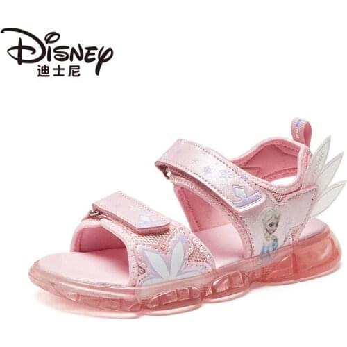 Disney girls sandalscartoon frozen elsa summer new student jelly shoes baby girl shoes non-slip soft-soled slippers