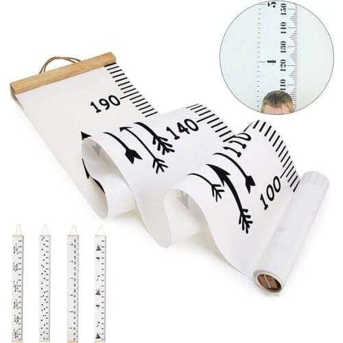 Nordic Style Baby Child Kids Height Ruler Kids Growth Size Chart Height Measure Ruler for Kids Room Home Decoration Art Ornament