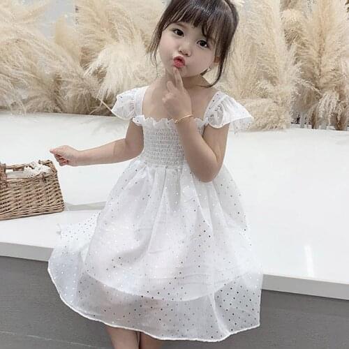 Baby Girls Sweet Dress Lace Party Gown Clothing Kids Baby Princess Dresses Children Baby Girls Cute Dresses 1-6T 2020 Summer