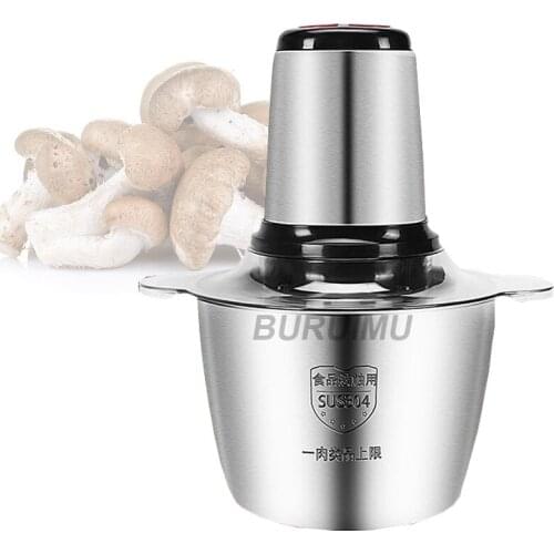 Meat Grinder Stainless Steel Mixer Blenders Electric Kitchen Chopper Shredder Cutter Household Food Processo