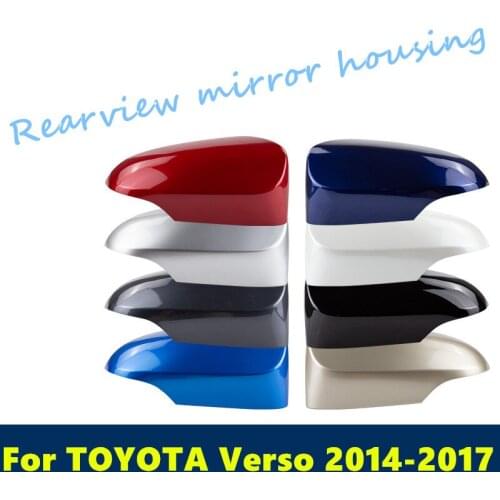 For TOYOTA Verso 2014-2017 Rear-view Mirror Covers Shell Rearview Mirror Edge Guards Cover Exterior decoration car Accessories