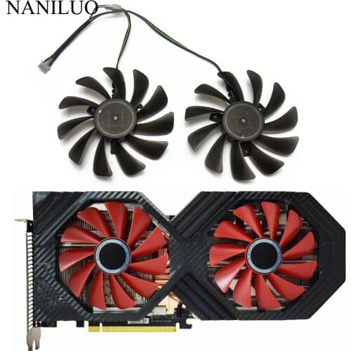 2PCS/lot 95MM FDC10U12S9-C CF1010U12S VEGA 64 56 Double Edition For XFX AMD Radeon VEGA56 VEGA64 RX590 Graphics Card Cooling Fan