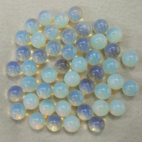 Wholesale 50pcs/lot fashion high quality hot selling opal stone round ball shape no hole 12mm beads for jewelry making free
