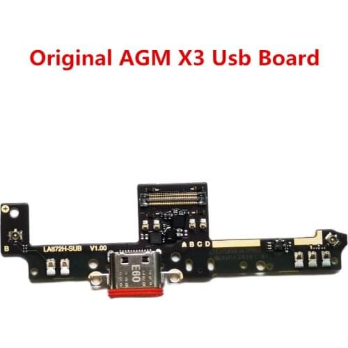 Original For AGM X3 USB Plug Charge Board USB Charger Plug Board Module Repairing Fixing Replacement