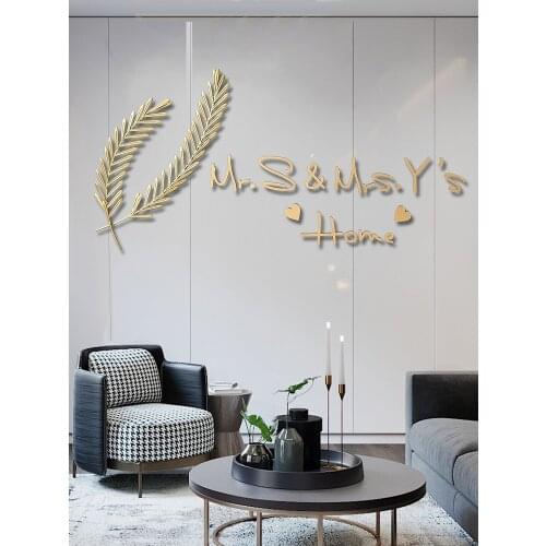 Nordic style light luxury wall decoration porch living room dining room room background TV wall decoration