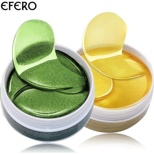 60/90Pairs Crystal Collagen Eye Mask Anti Age Anti-wrinkle Moisturizing Hydrating Whitening Gel Eye Patches Under Eyes Care