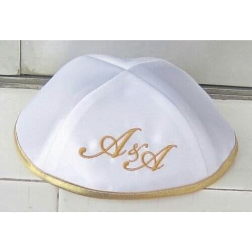 Personalized Satin Kippah, Skull Caps, Kippot, Yarmulke under enquiry first
