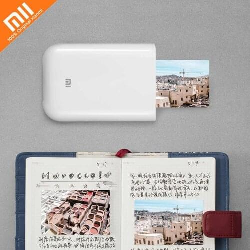 Xiaomi Mijia AR Printer 300dpi Portable Photo Mini Pocket with DIY Share 500mAh Picture Printer Pocket Printer with Print Paper