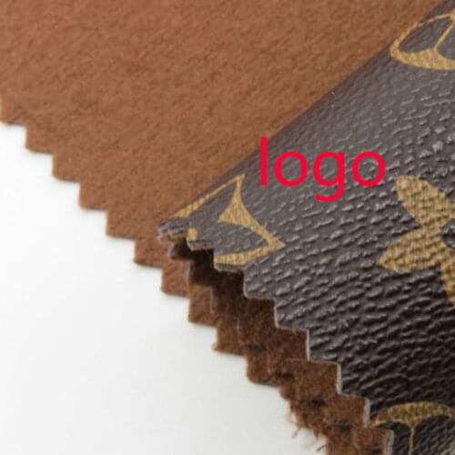 Manufacturer imitation linen semi-pu leather faux leather PVC leather bag shoes multi-purpose set of linen fabric