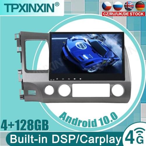 PX6 For Honda Old Civic Android10 Carplay Radio Player Car GPS Navigation Head Unit Car Stereo WIFI DSP BT