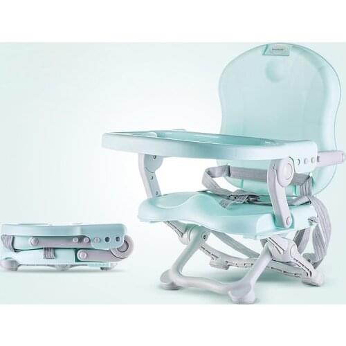 Adjustable Folded Baby Kids Booster Seat High Chair Detach Tray Baby Chairs Dinner Plate Feeding Portable Children Safety Seat