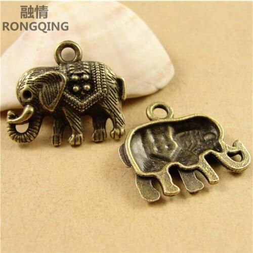 RONGQING 50pcs/pack DIY Giraffe Animals charm for making jewelry accessories 2019