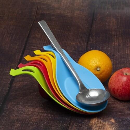 1 Pcs Silicone Spoons Spatula Pads Spoon Mats Insulation Mats Saucers Rice Spoon Racks Food Grade High Temperature Kitchen Cook