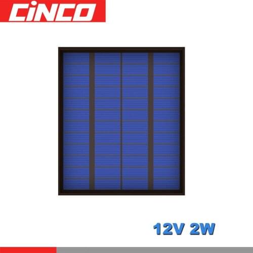 12V 167mA 2Watt 2W Poly Panel Solar Standard Epoxy monocrystalline Silicon DIY Battery Power Charge Module Mini Solar Cell toy