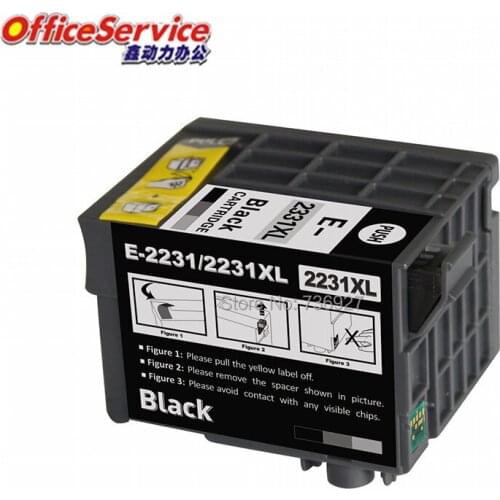 T2231XL T2231 Compatible ink Cartridge For Epson WF-M1030 WF-M1560 Printer,full Pigment ink