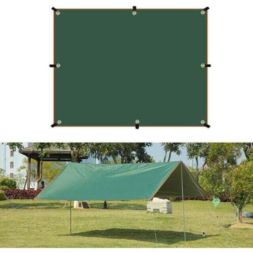 3mx3m 3mx4m Tarp Tent Awning Waterproof Anti UV Camping Sun Shelter Outdoor Canopy Sunshade Rain Fly Sun Shade Beach Tent Tarp