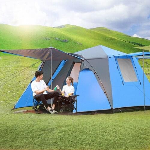 Camel automatic double layer tent outdoor 3 - 4 camping tent square outdoor bivvy tent