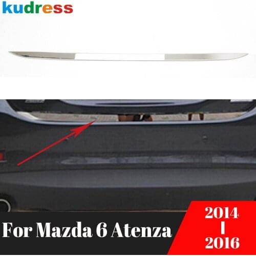 Rear Trunk Lid Cover Trim For Mazda 6 M6 Atenza 2014 2015 2016 Stainless Steel Tail Gate Molding Garnish Strip Car Styling