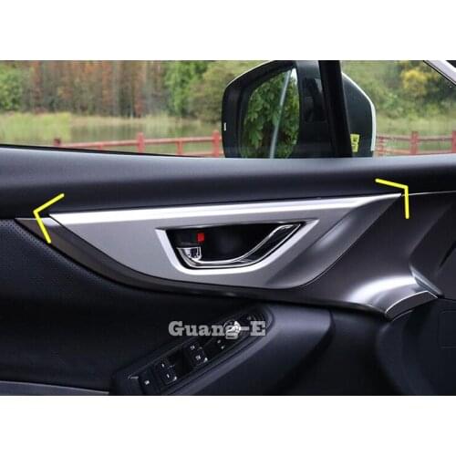 Car Cover Protect Detector Sticker Trim Door Inner Built Handle Bowl Moulding Lamp Frame 4pcs For SUBARU XV 2018 2019 2020