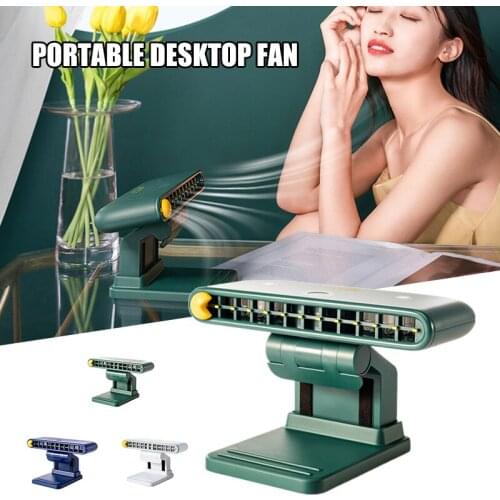 Clip Fan Usb Rechargeable Gaming Laptop Screen Portable Folder for Office Home JDH88