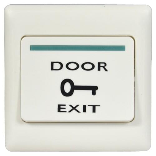 10 PCS) Night visible Door EXIT button automatically restroration push release for access control system NO output signal