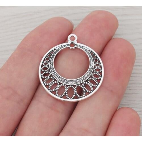 15 x Boho Earring Connector Charms Pendants Fit Fashion Jewelry Making Findings 29x29mm