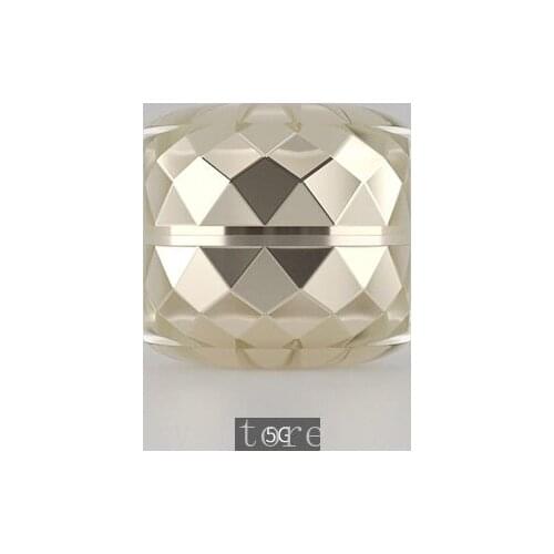 5g 50pcs/lot Acrylic Crystal Spiral Cosmetic Cream Containers,DIY Empty Portable Gold Jar,Refillable Facial Cream Pot Package