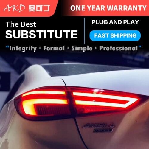 Car Tail Lights Automotive Parts For Mazda 3 Mazda3 Axela 2014-2018 Taillights Rear Lamp LED Signal Reversing Parking Lights