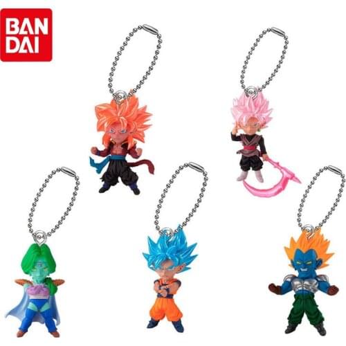 Bandai Gashapon Pendant Toys Dragon Ball Super Z UDM BURST 46 Gogeta Goku Zarbon Android 13 Super Saiyan ROSE Keychains Model