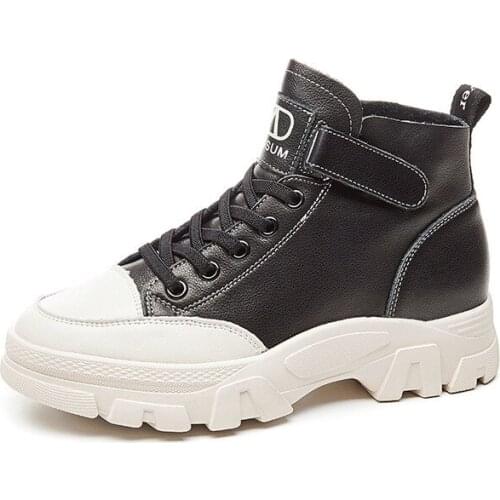 Snow boots 2019 warm women winter boots square heels flock ankle boots women shoes lace-up winter shoes woman YYJ301