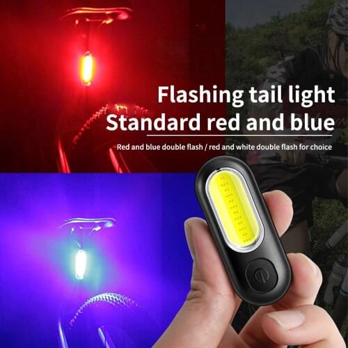 LED Bicycle Light Rear USB Rechargeable Red White Blue Bicycle Lights Waterproof Lamp For Cycling Bike N23 19 Dropship IPX6