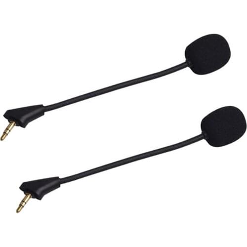 For HyperX Cloud/II/Core/Silver Gaming Headset Microphone 3.5mm Microphone for Cloud Alpha Gaming Headphone Accessories
