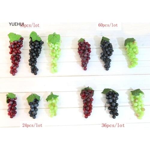 4pcs Artificial Fruit Plastic Fake Fruit Artifical Grapes&artificial Plastic Fake Simulated Grapes Ornaments Decorate