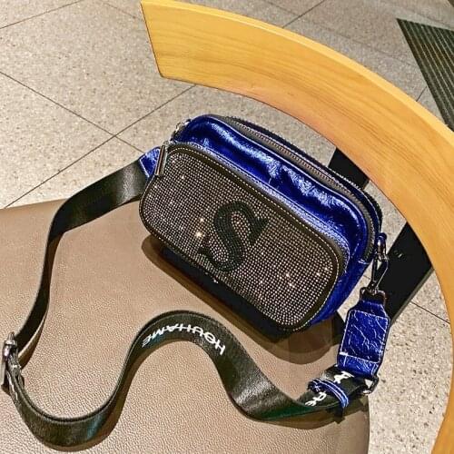 Ita Shoulder Bags 2021 Womens Brand Bolso Mujer Shining Rhinestones Sac Femme Mini Crossbody Purse Luxury Ladies Hand Bags