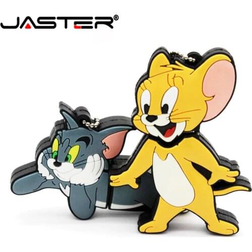 Cat and mouse USB Flash drive USB 2.0 Cartoon cute style memory stick 128GB Pen drive 16GB 32GB 64GB pendrive gift U disk 4 gb