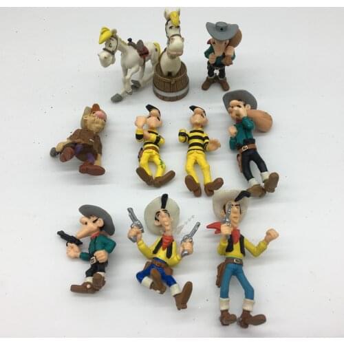 Lucky Lukes Adventures Ancient European Soldiers Action Figure Toy 4.5~8 cm The Adventures of Asterix for kids toys Xmas