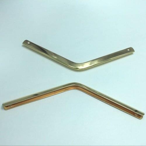 Light gold metal bar corner/ metal clip 16cm metal hardware