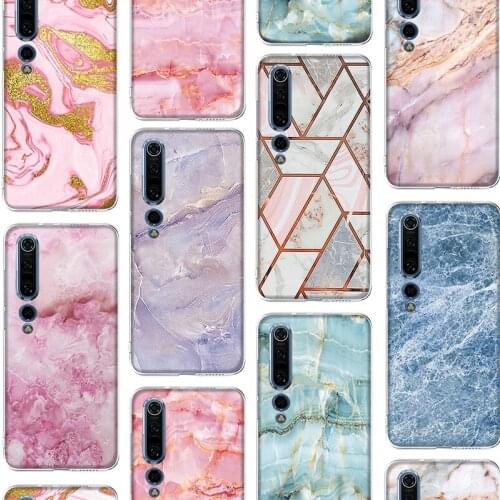 Fashion Marbling Cute Funda Case for Xiaomi MI Note 10 11 10S 10T 9 9T A3 Pro Lite SE Ultra 5G Poco F3 X3 M3 FNC MIX 2S Silicone
