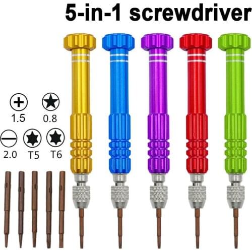 5in1 Screwdriver Repair Kit Screwdriver Sets Phone Opening Tools Phone Repair Tools for Iphone Nokia Samsung Sony LG HTC