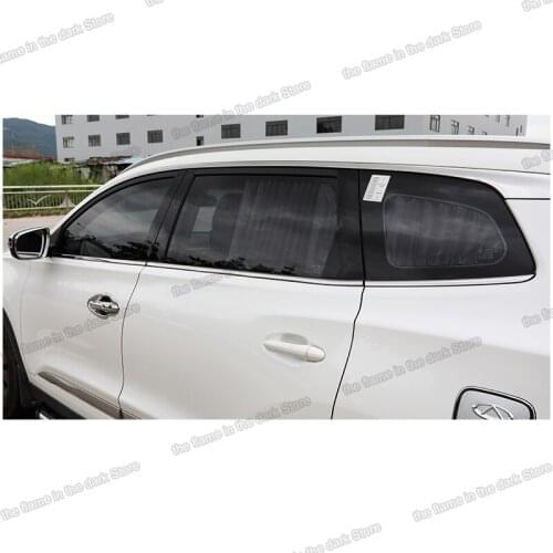 Lsrtw2017 Stainless Steel Car Window Trims Post Strip for Chery Tiggo 8 2018 2019 2020 Accessories Auto Lining Kit