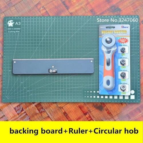 Outdoor hunting slingshot cutting tool hob round blade flat belt special hunting tool rubber band cutting accessories set