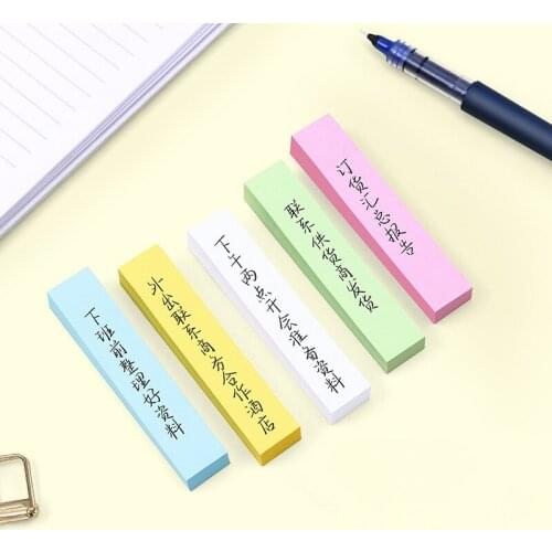 Creative Rainbow Post-it Notes Classification Instructions Stickers Mini Memo Pad N Times Sticky Notes School Office Supply