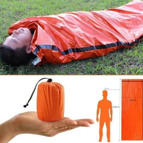 Outdoor Camping Emergency Sleeping Bag Thermal Keep Warm Waterproof First Aid Emergency Blanke Hiking Safety & Survival Gear