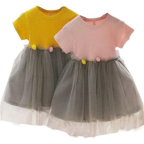 Dress For Girl Summer Spring Elegant vestidos Kids robe Children `s Dress Cotton Net yarn Disfraz Fille Toddlers Clothes