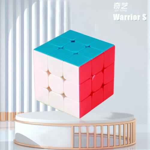 QiYi Warrior S Magic Cube Colorful Stickerless Speed 3x3 Cube 3x3x3 Learning&Educational Puzzle Cubes Toys