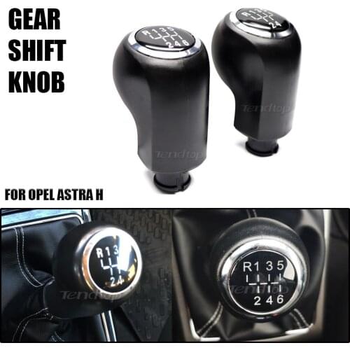Manual Gear Shift Knob Head 5 / 6 Speed Stick Lever Shifter Gaitor Facelift Supplies Car Assessories For OPEL ASTRA H