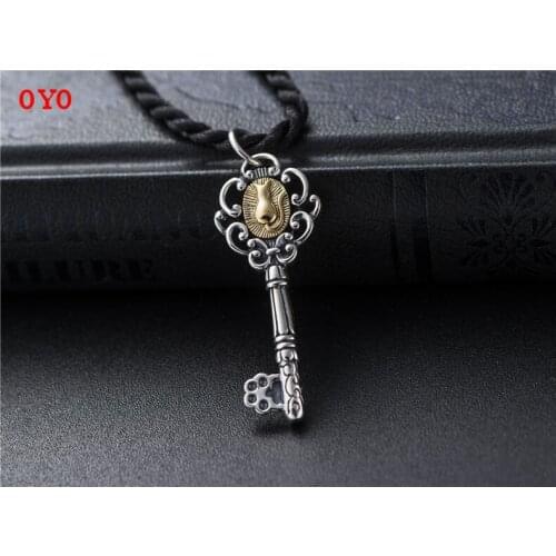 S925 silver pendant Thai silver key pendant